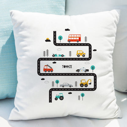 Personalised Little Car Cushion