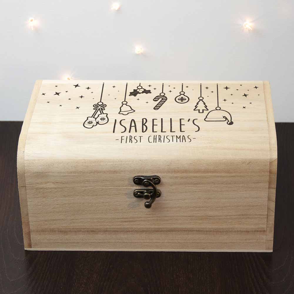 Personalised Baby's First Christmas Eve Chest Box