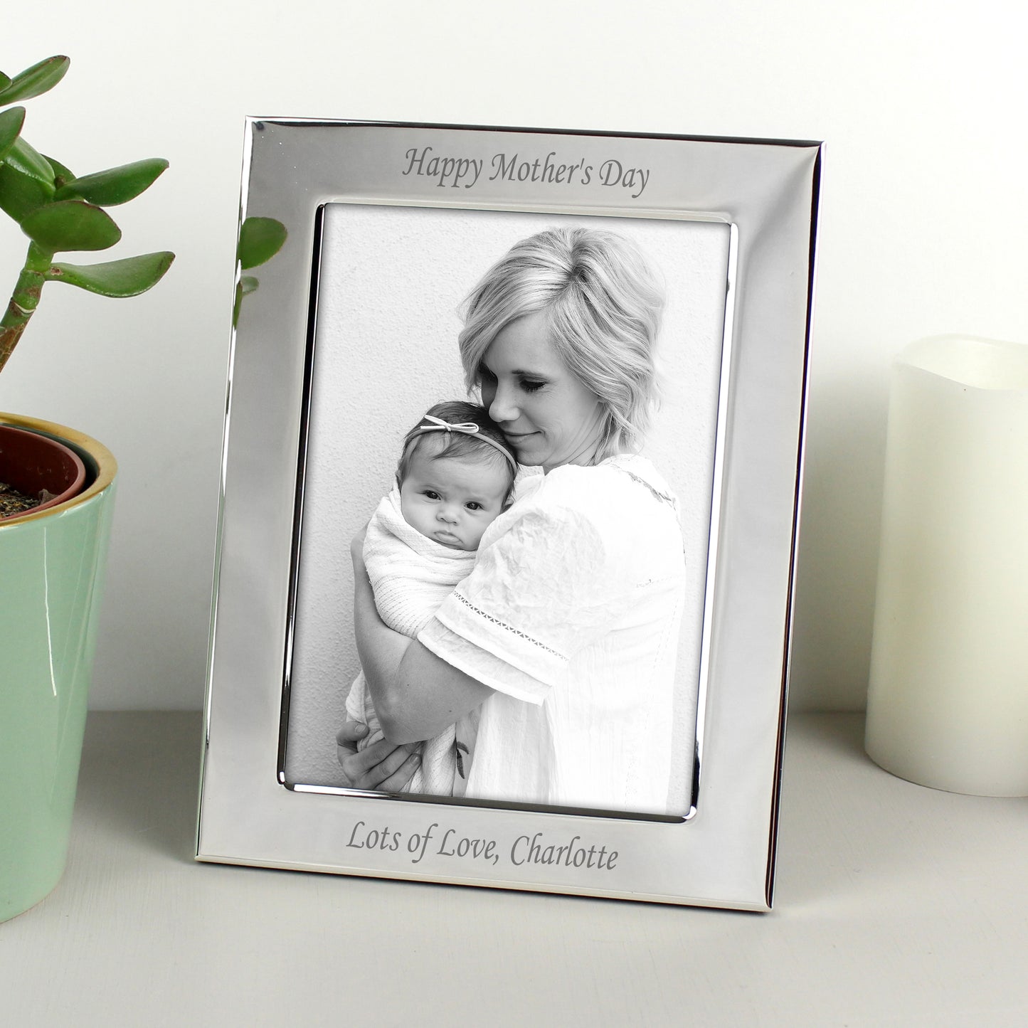 Personalised Silver Plated 5x7 Photo Frame