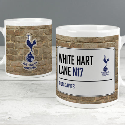 Tottenham Hotspur Street Sign Personalised Mug