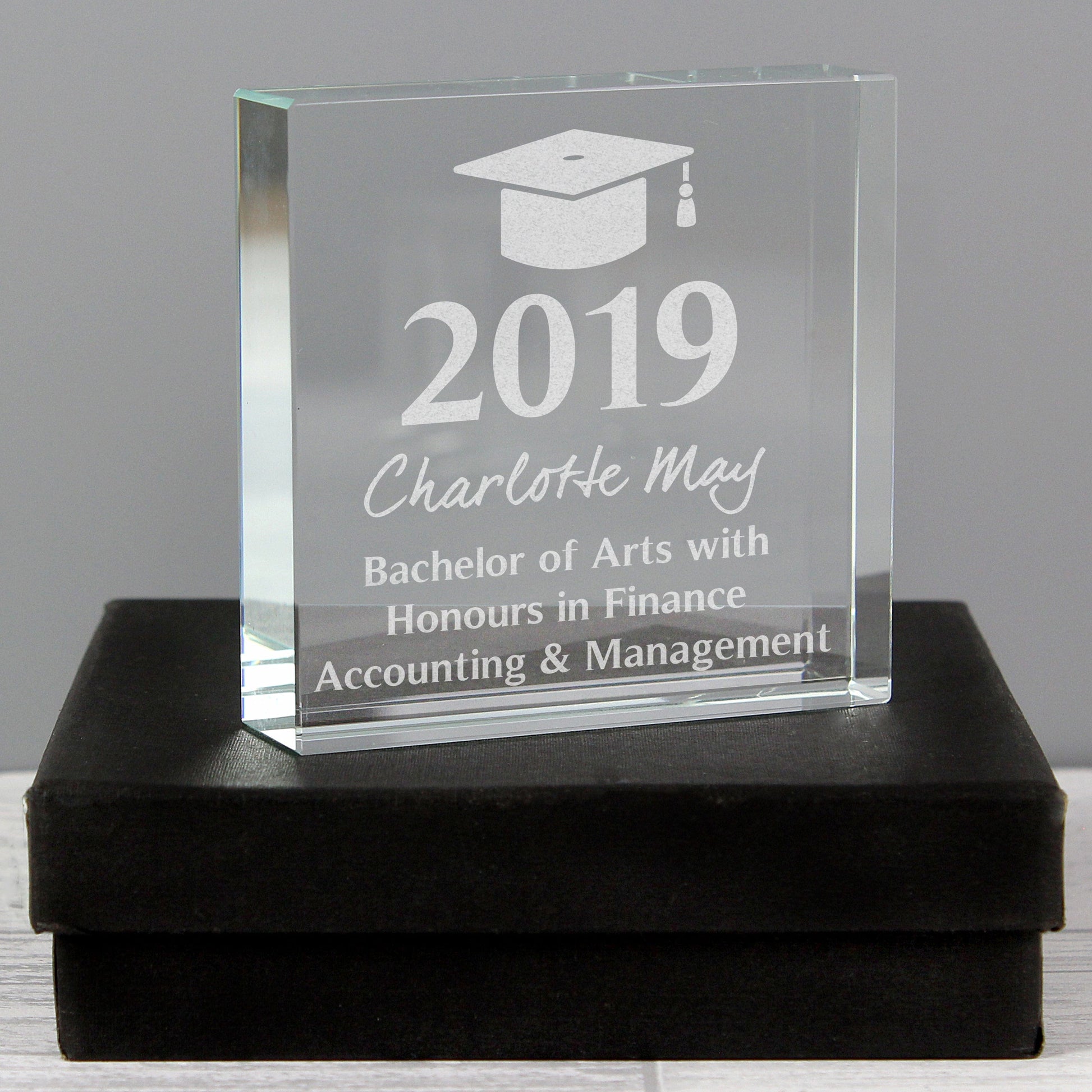 Personalised Graduation Large Crystal Token