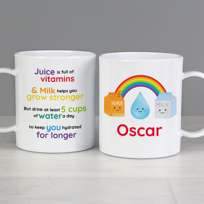 Personalised Healthy Eating Plastic Mug