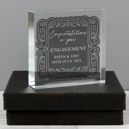 Personalised Congratulations Large Crystal Token