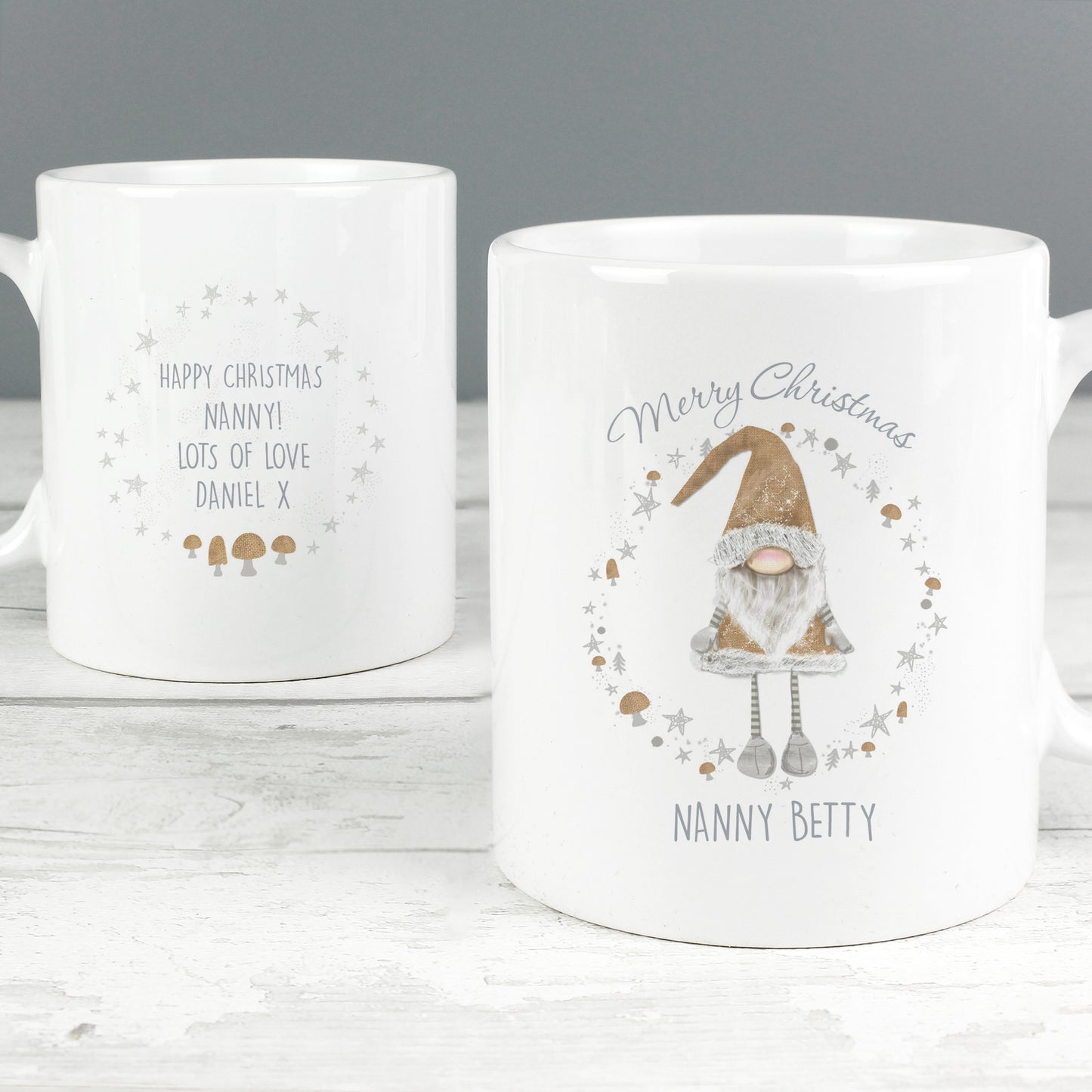 Personalised Scandinavian Christmas Gnome Mug