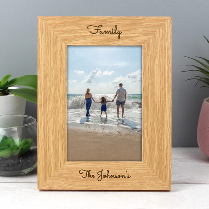 Personalised Free Text 4x6 Wooden Photo Frame