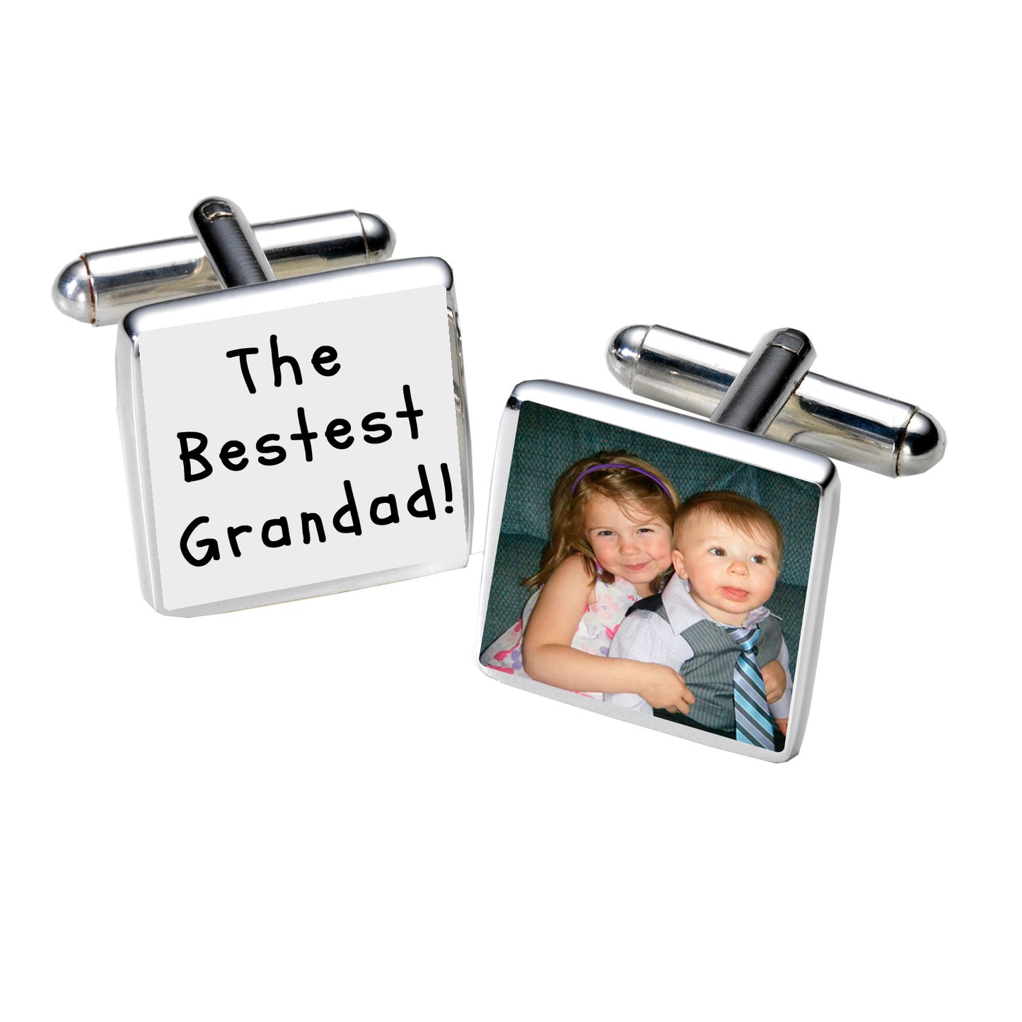 The Bestest Grandad! Photo Cufflinks