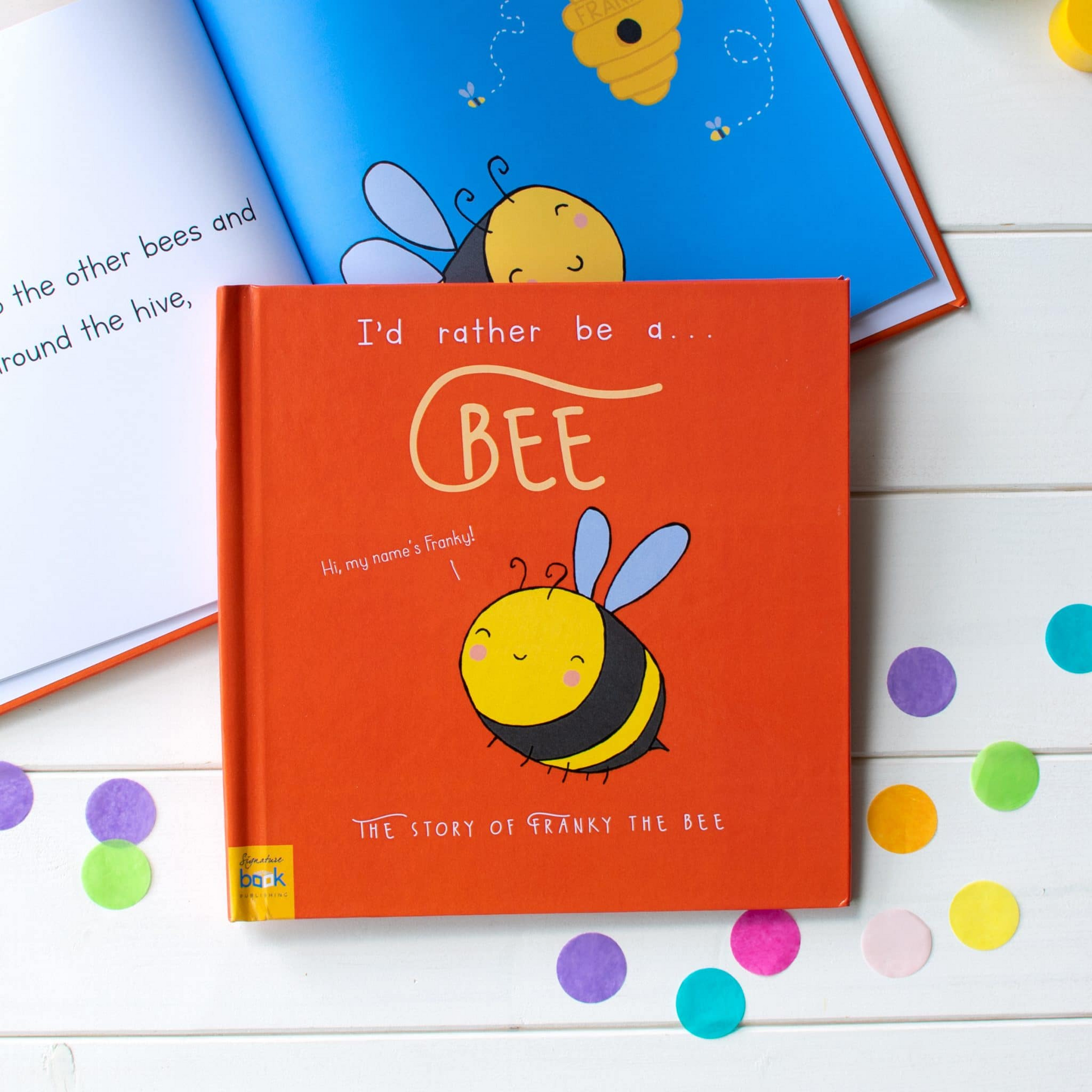 Personalised I’d Rather Be A Bee Story Book