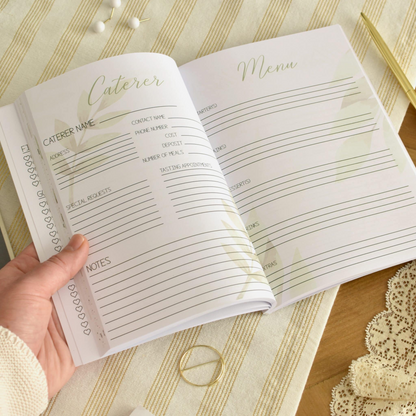 Personalised Foliage Wedding Planner Book