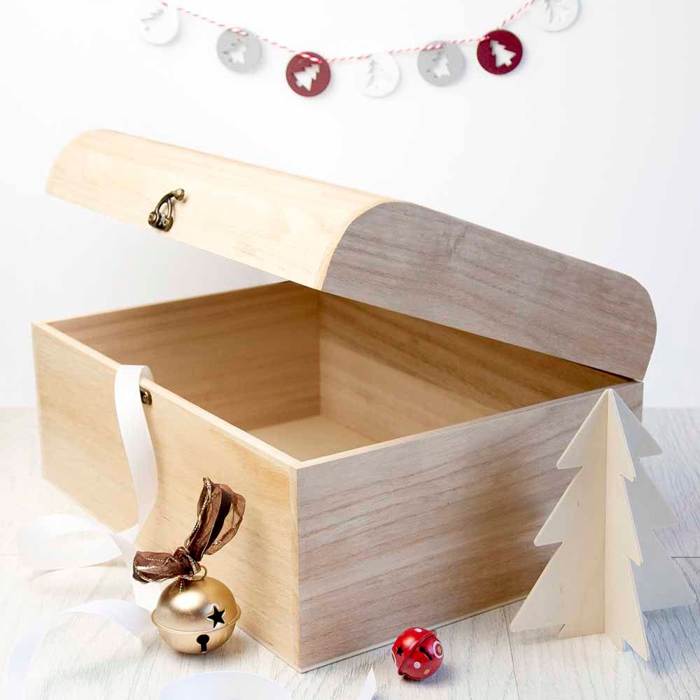 Personalised Family Christmas Eve Chest Box With Bauble Design