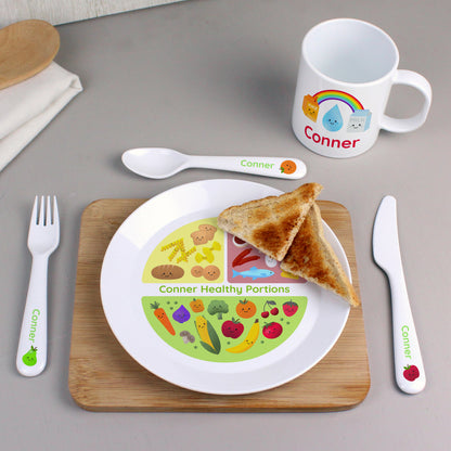 Personalised Healthy Eating Plastic Mug