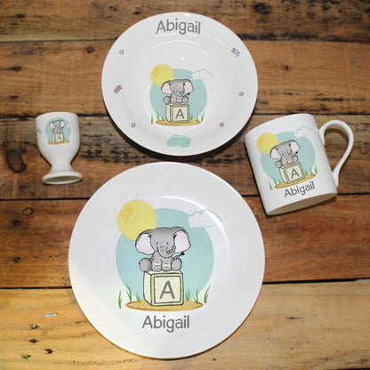 Personalised Elephant Safari Breakfast Set