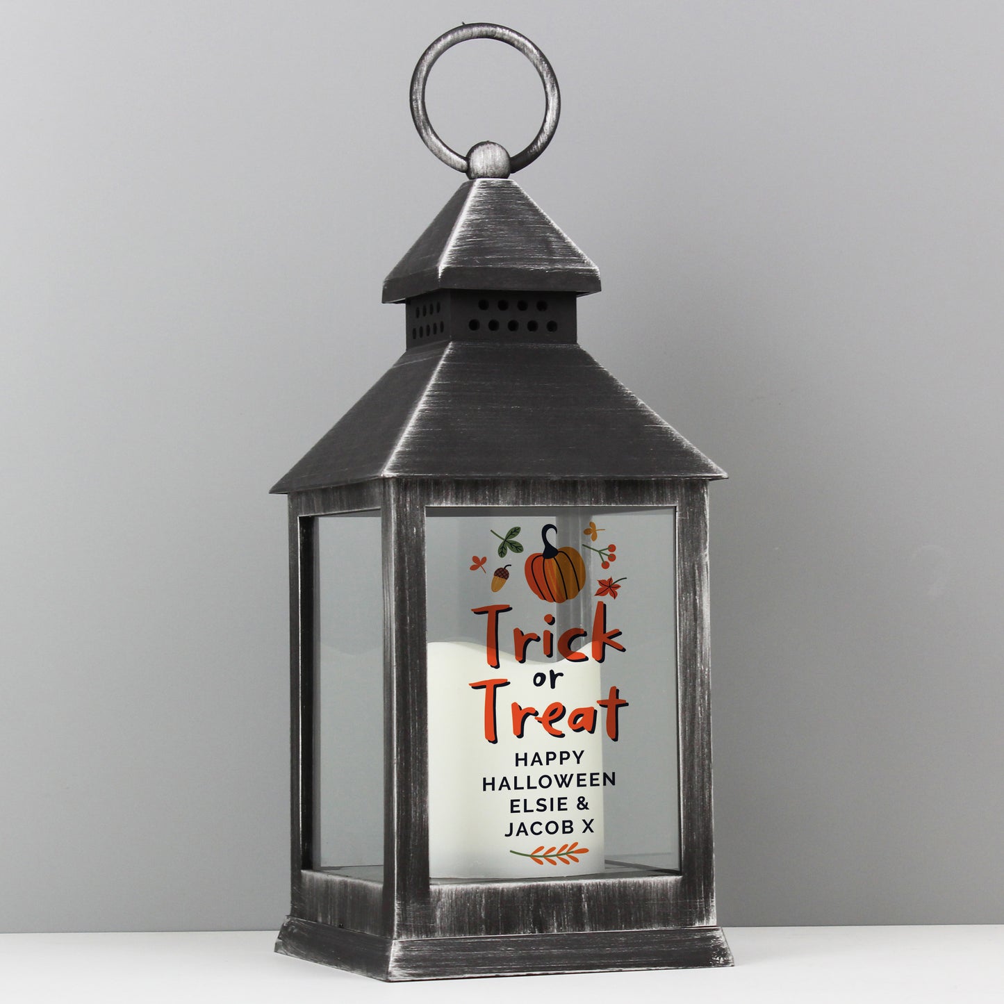 Personalised Trick or Treat Halloween Lantern