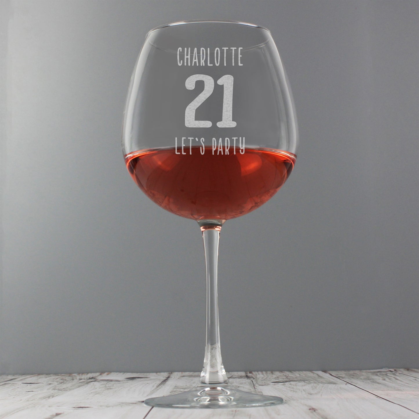 Personalised Birthday Age Giant Wine Glass