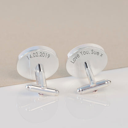 Personalised Initials & Hidden Message Cufflinks