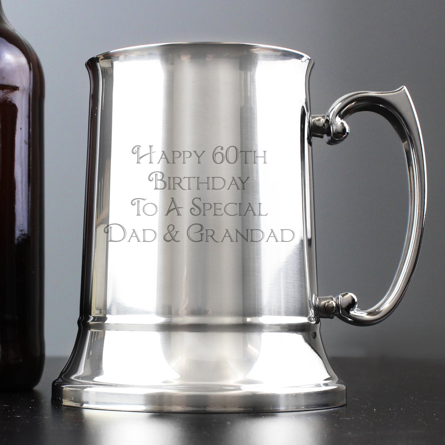 Personalised Bold Message Stainless Steel Tankard