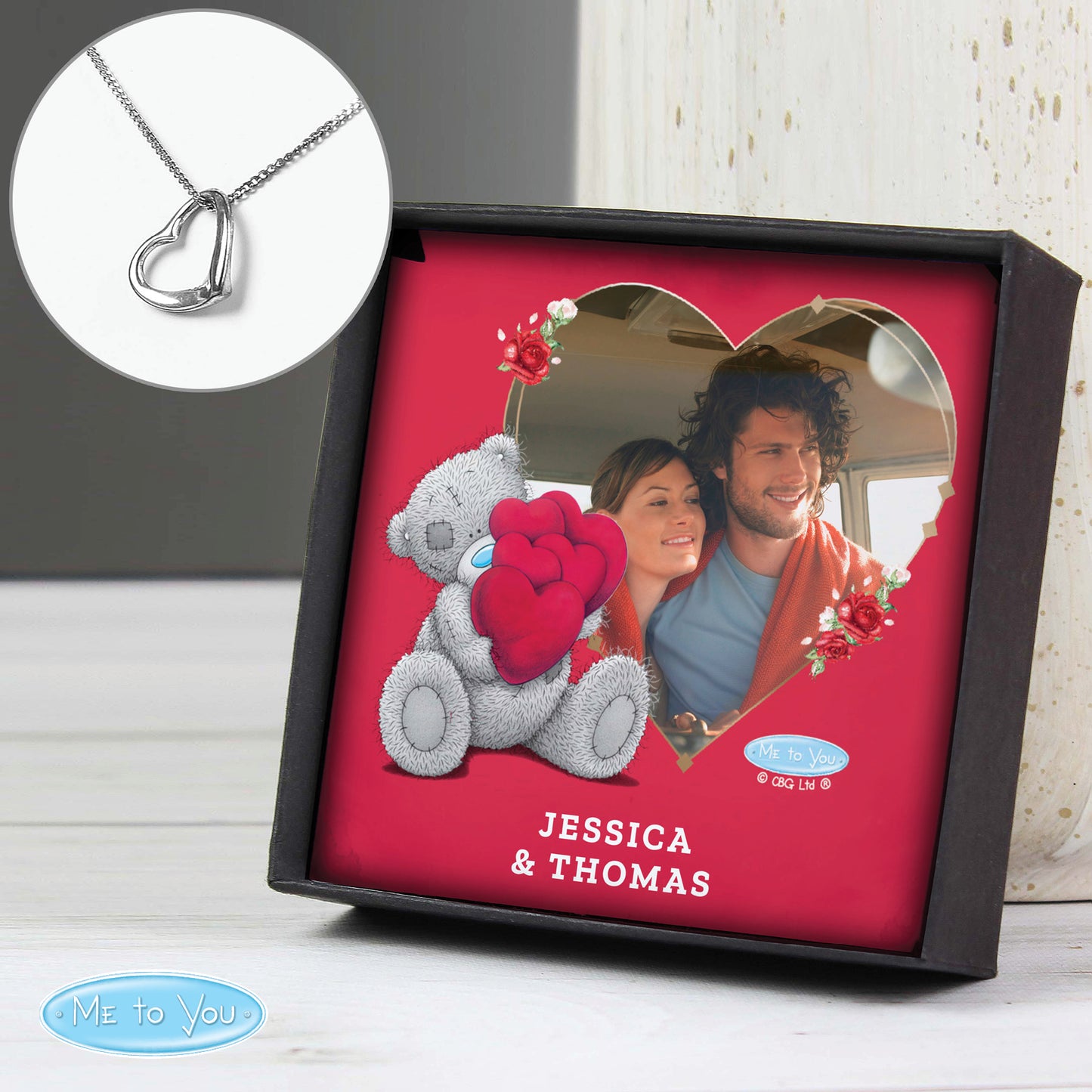 Personalised Me To You Photo Upload Necklace & Box