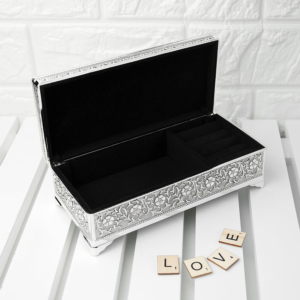 Personalised Silver Trinket Box