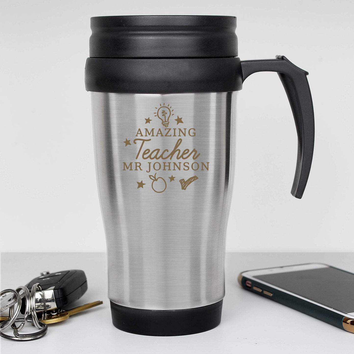 Personalised Amazing Teacher Travel Mug