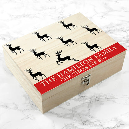 Personalised Reindeer Family Christmas Eve Box