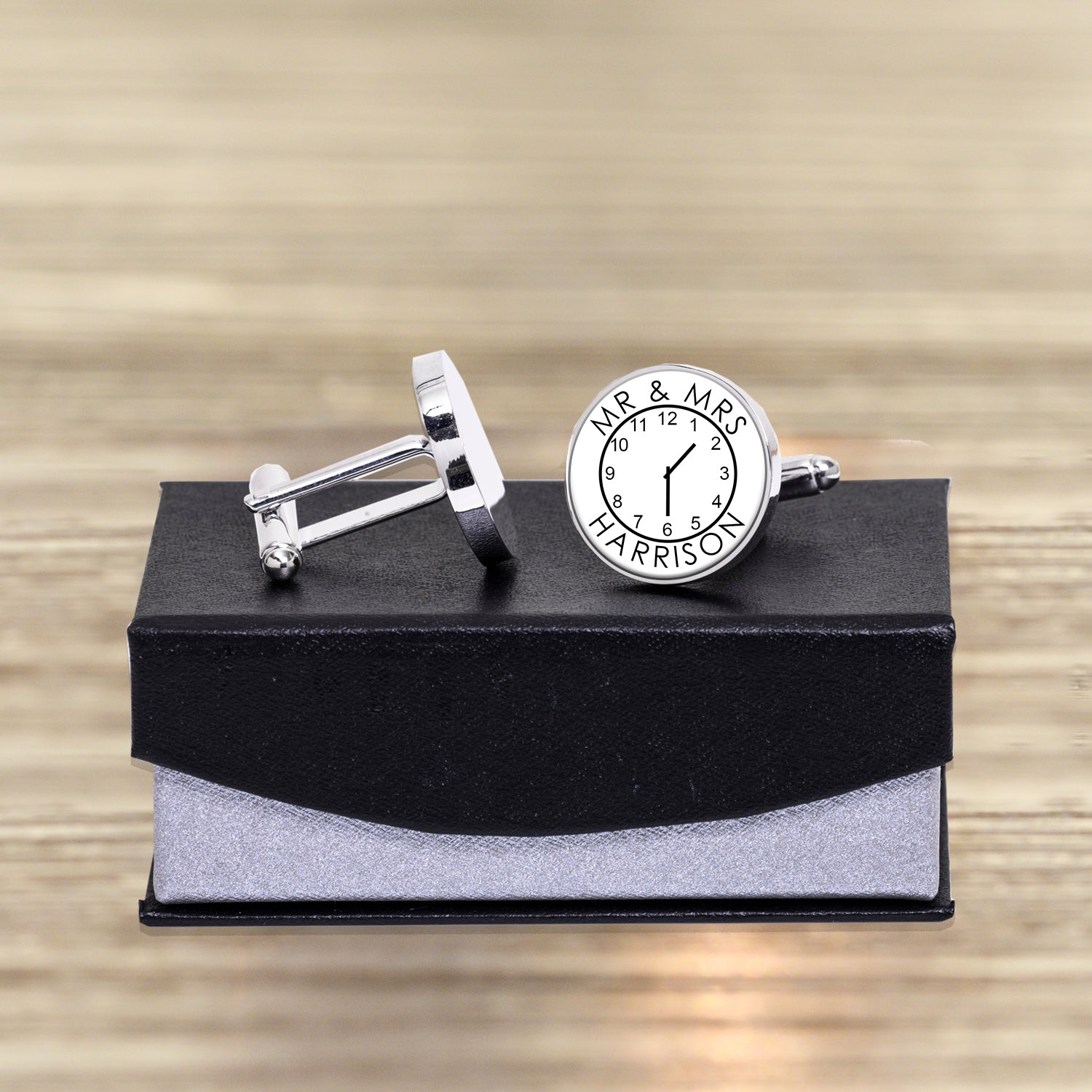 Personalised Mr & Mrs Wedding Cufflinks