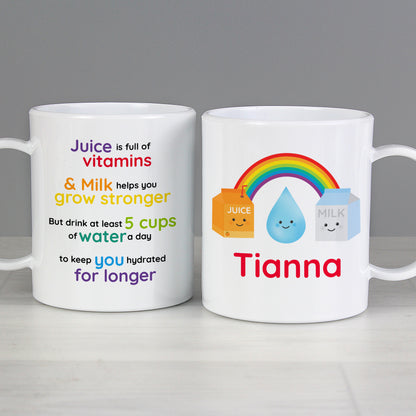 Personalised Healthy Eating Plastic Mug