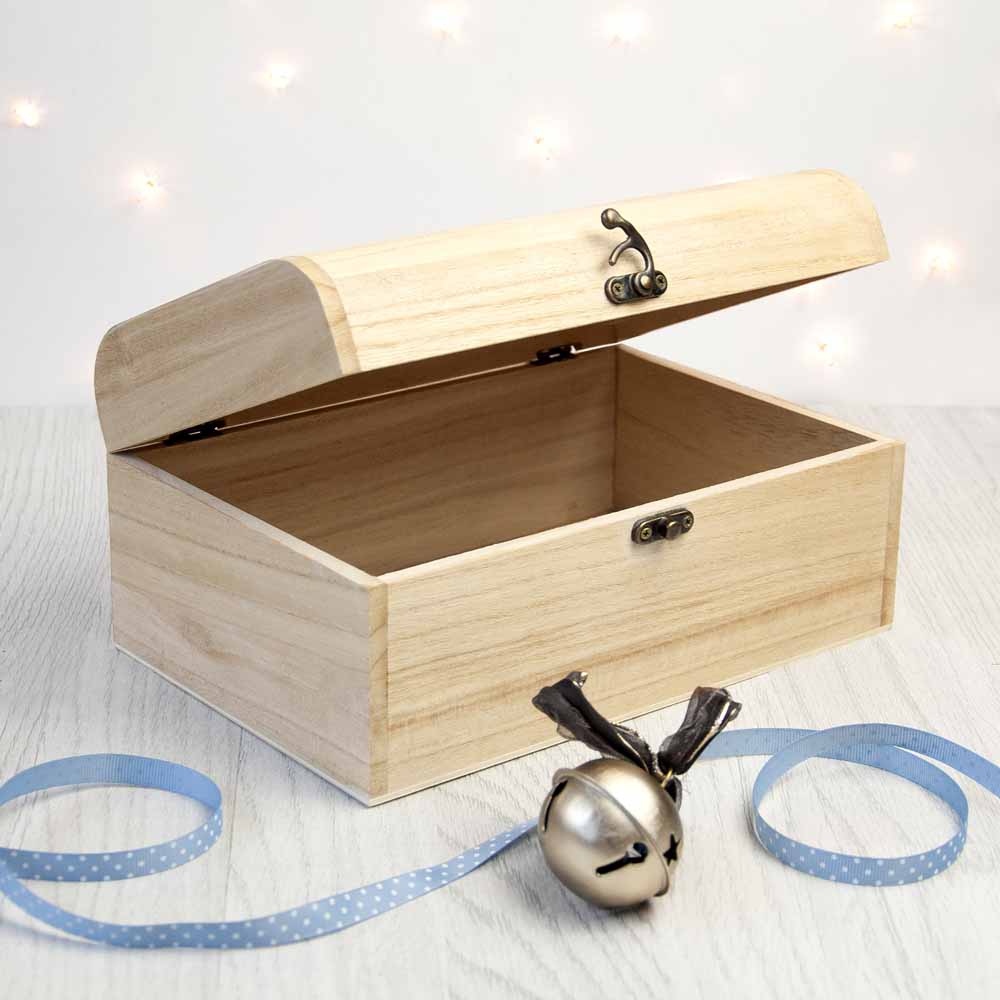 Personalised Family Christmas Eve Chest Box With Bauble Design