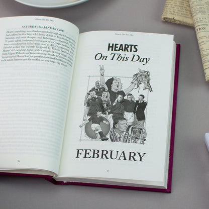 Personalised Hearts On This Day Book