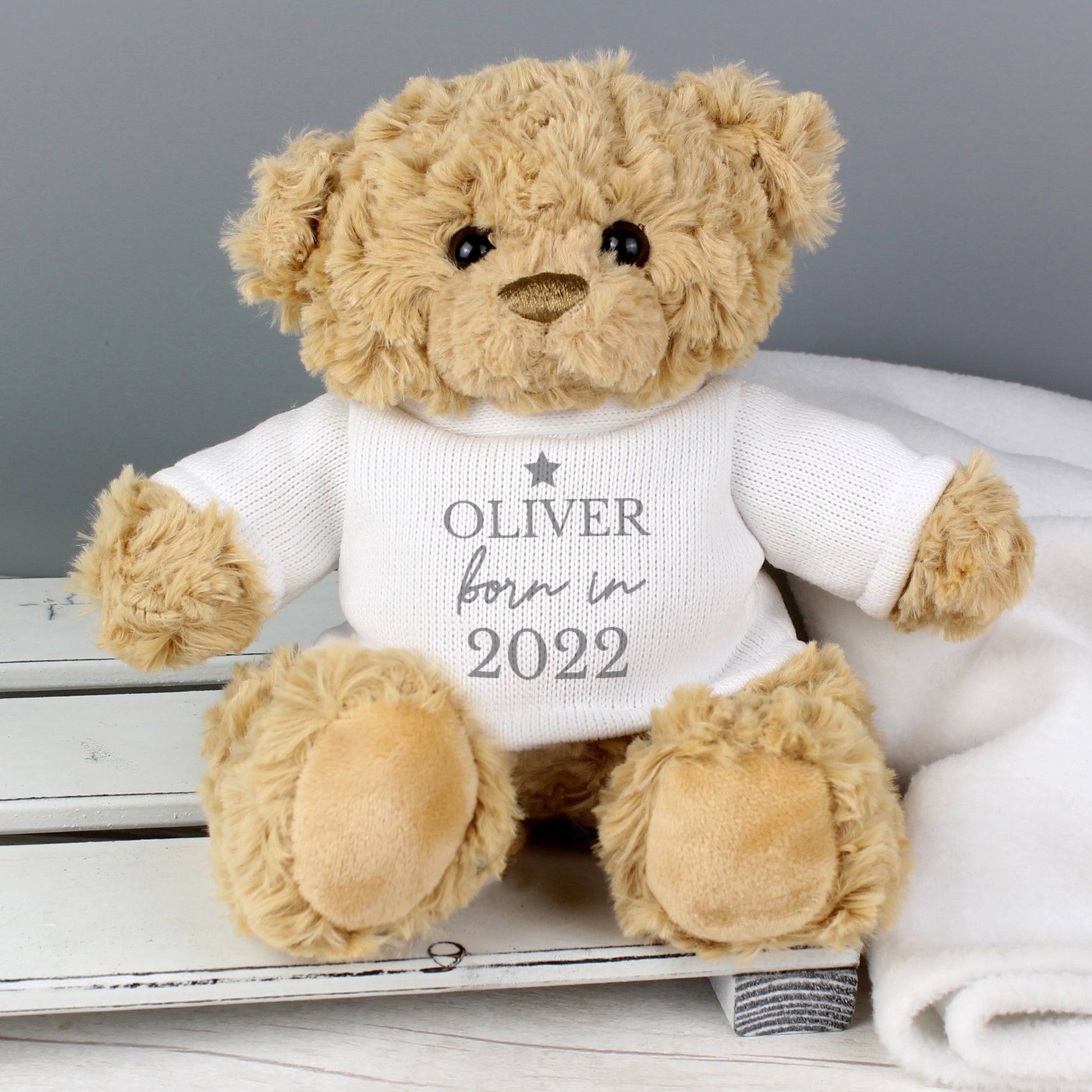 Personalised Born In Teddy Bear