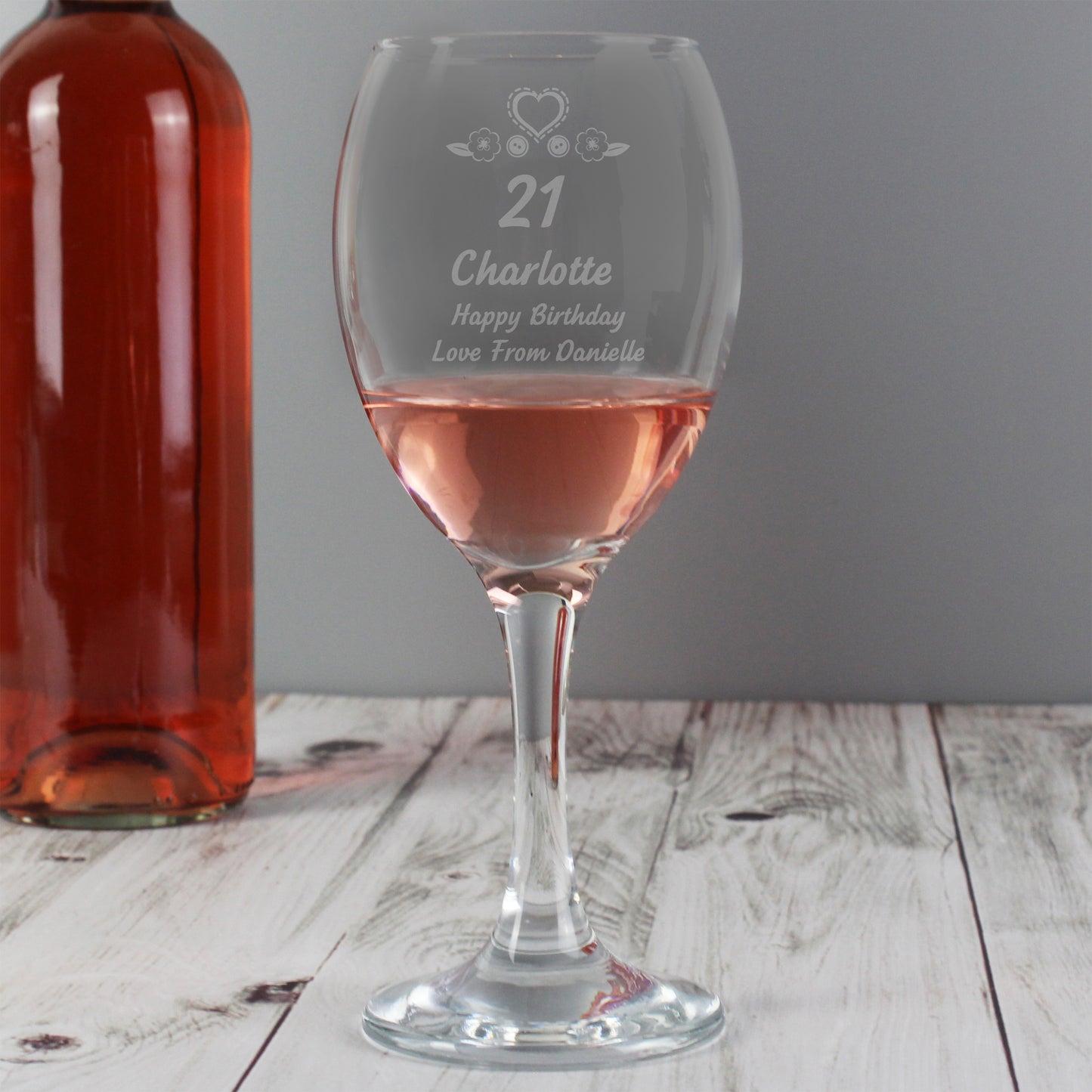 Personalised Birthday Age Wine Glass