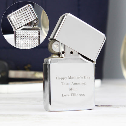 Personalised Any Message Diamante Lighter