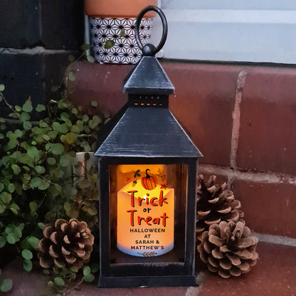 Personalised Trick or Treat Halloween Lantern