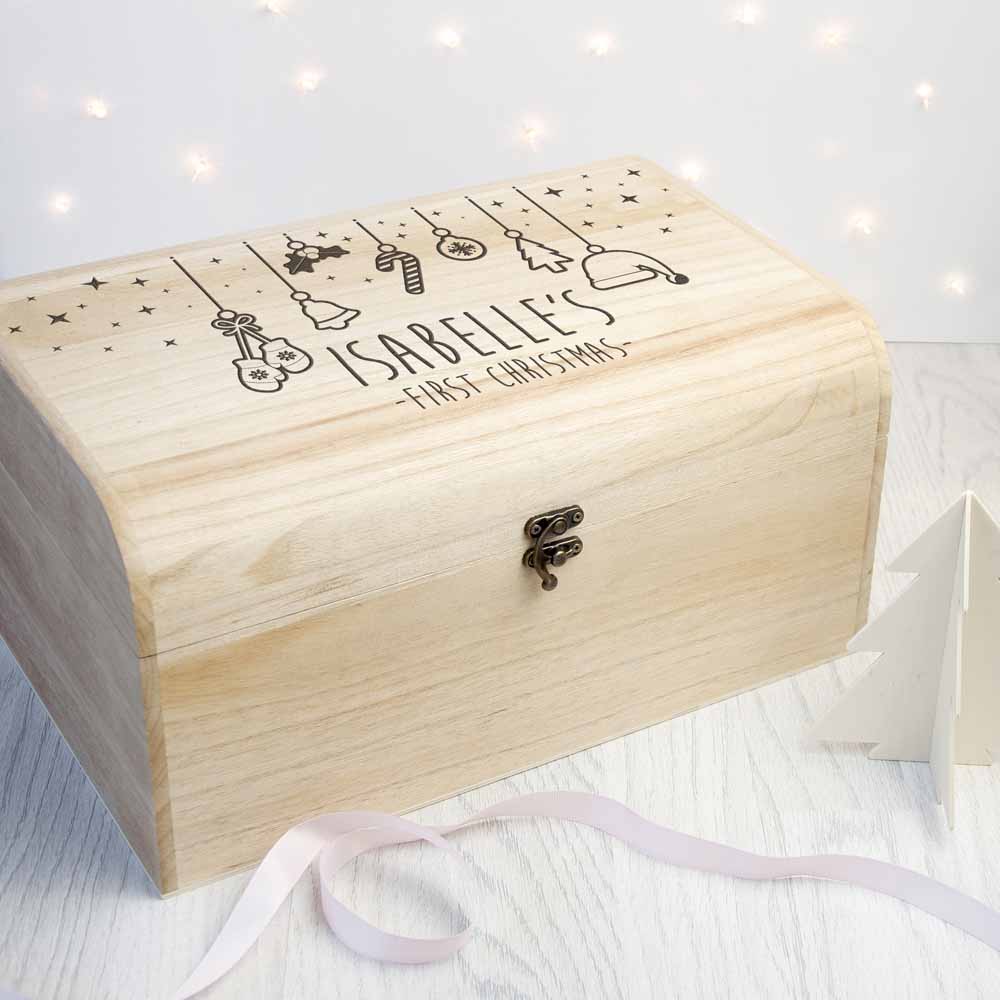 Personalised Baby's First Christmas Eve Chest Box