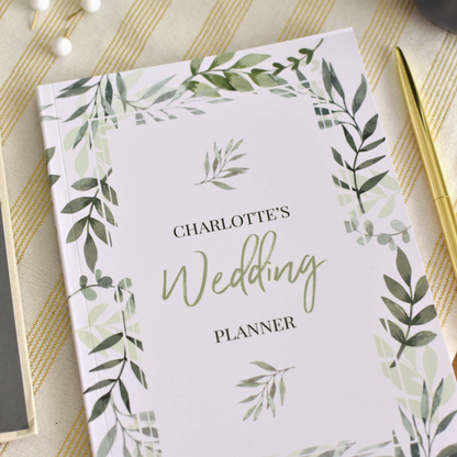 Personalised Foliage Wedding Planner Book