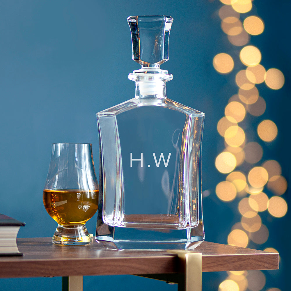 Personalised Luxury Initials Whisky Decanter