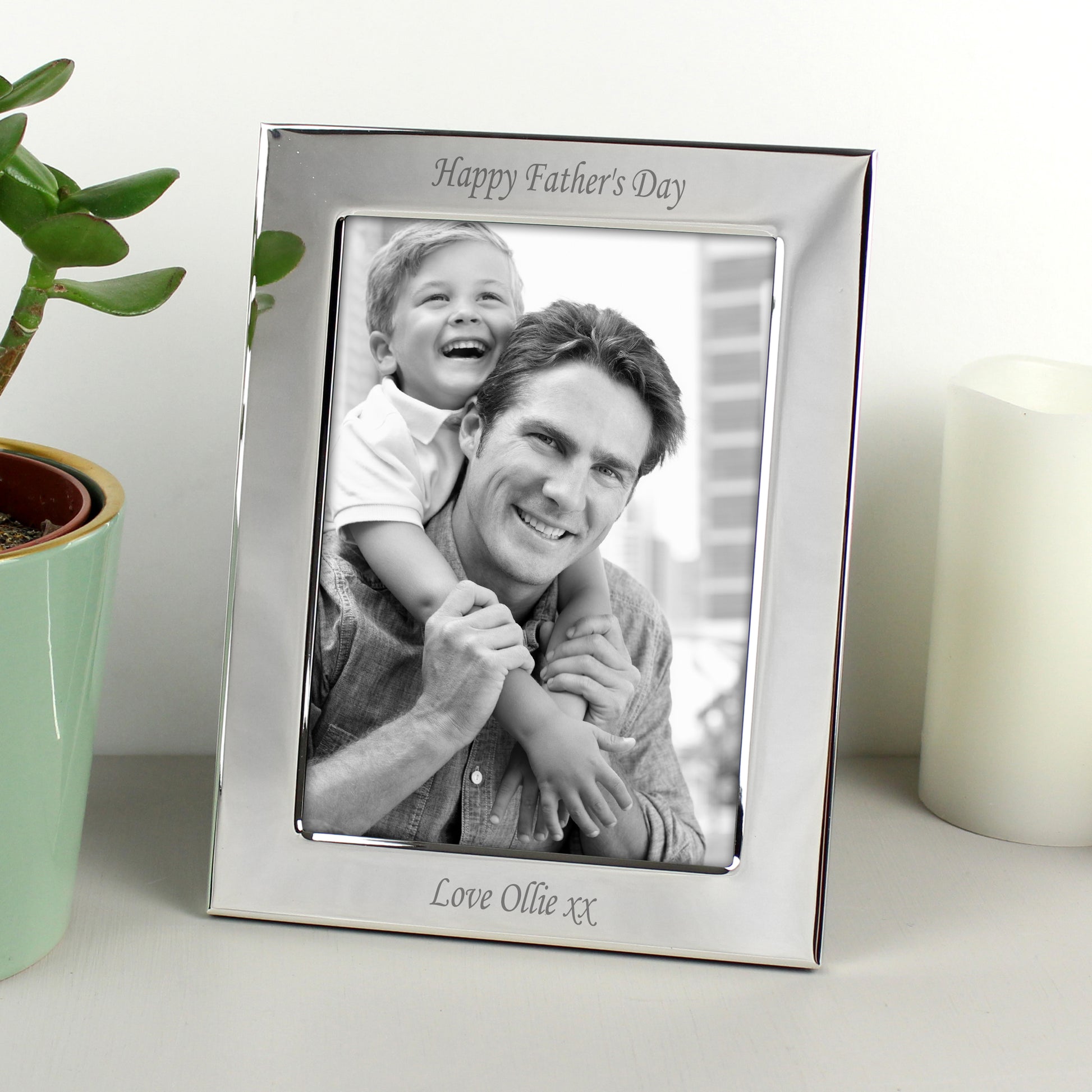 Personalised Silver Plated 5x7 Photo Frame