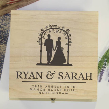 Personalised Wedding Memory Box