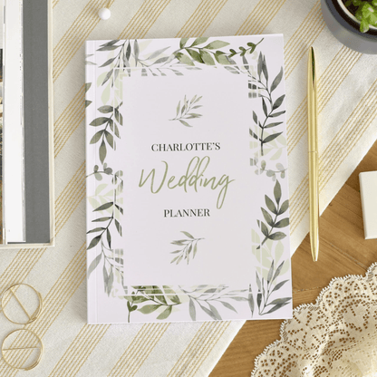 Personalised Foliage Wedding Planner Book