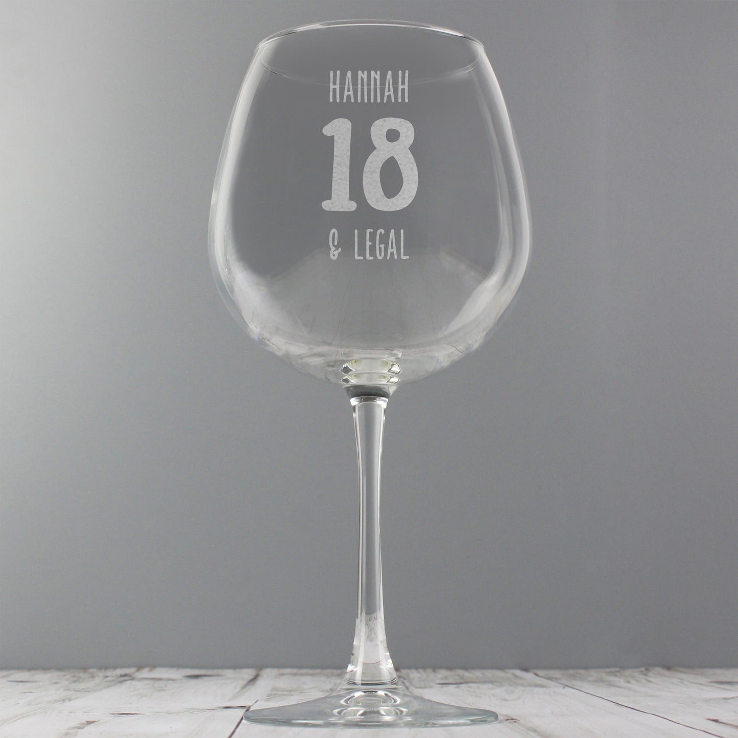 Personalised Birthday Age Giant Wine Glass