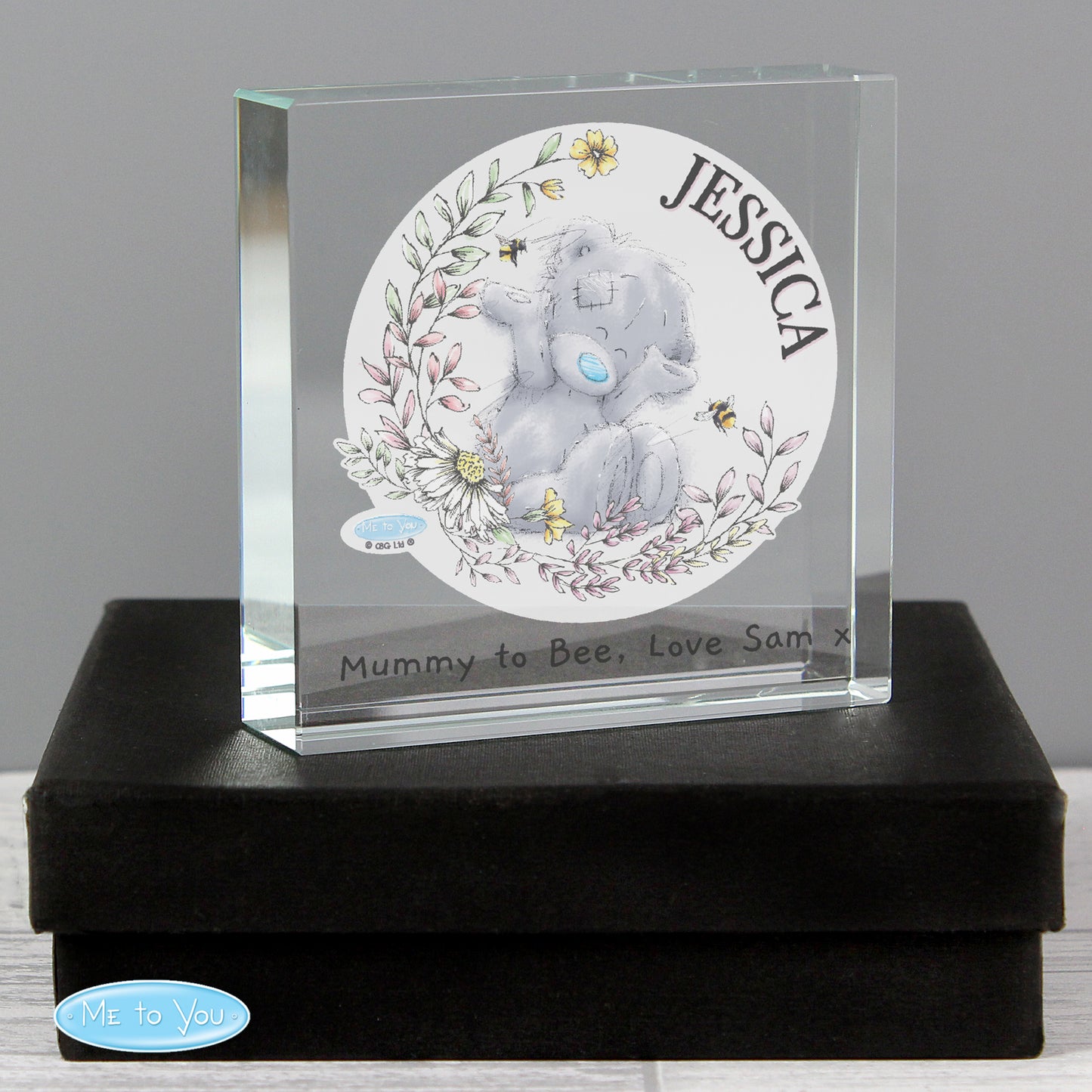 Personalised Me to You Bees Large Crystal Token